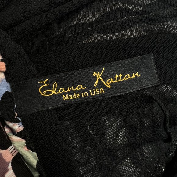 Vintage Multicolor Halter Knit Jersey A-Line Fit & Flare Mini Midi Summer Dress - Picture 6 of 8